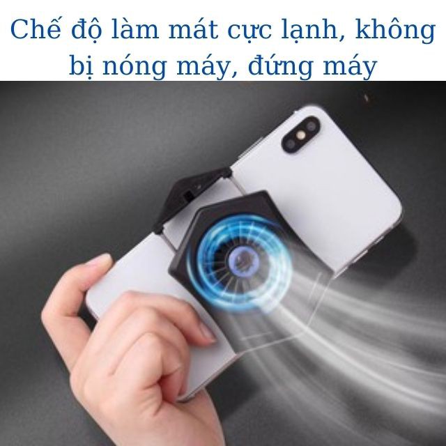 [ BH 12 THÁNG, Tặng Tay Cầm Chơi Game ] Quạt tản nhiệt điện thoại Đế tản nhiệt gaming lạnh siêu mát dành cho ĐT