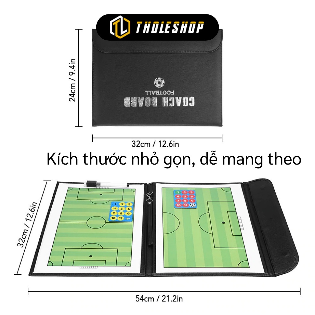 Bảng Chiến Thuật Bóng Đá - Bảng Sơ Đồ Chiến Thuật Gấp Gọn Kèm Bút Dạ Tiện Lợi 6135