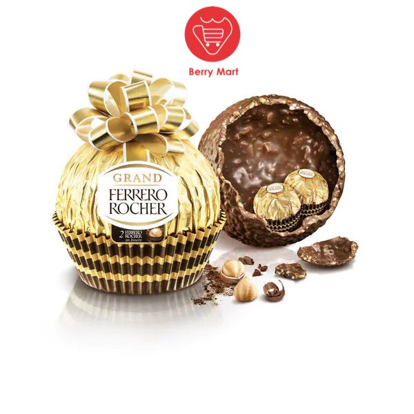 Socola Ferrero Rocher Viên Lớn 125g Hình Cầu Buộc Nơ