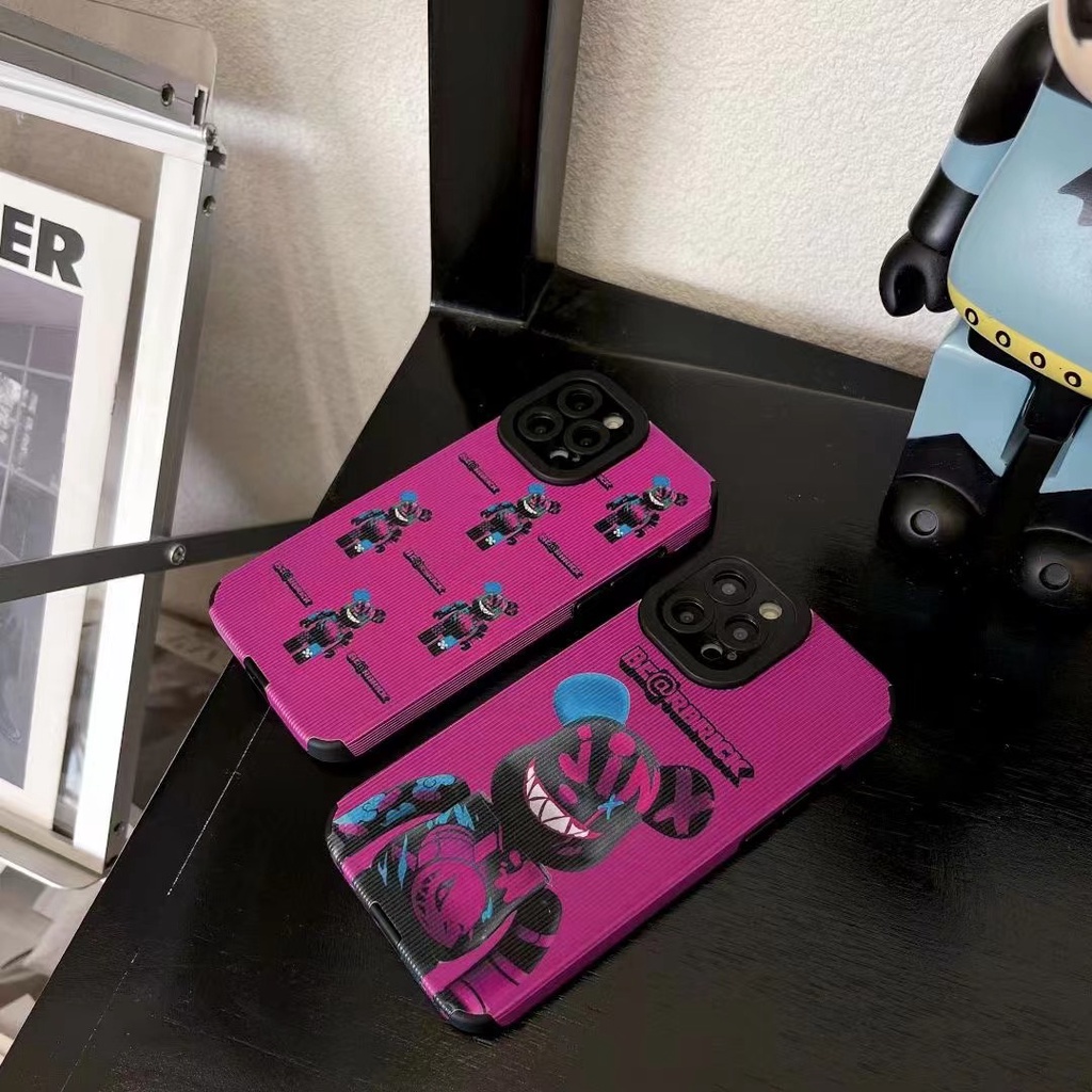 Sang Trọng Ốp Điện Thoại Da In Hình Gấu Cho iphone 13 Pro Max i13 13pro 11ProMax i11 iX Xs XR Xs Max 7plus 8plus 12Pro 12 Pro Max