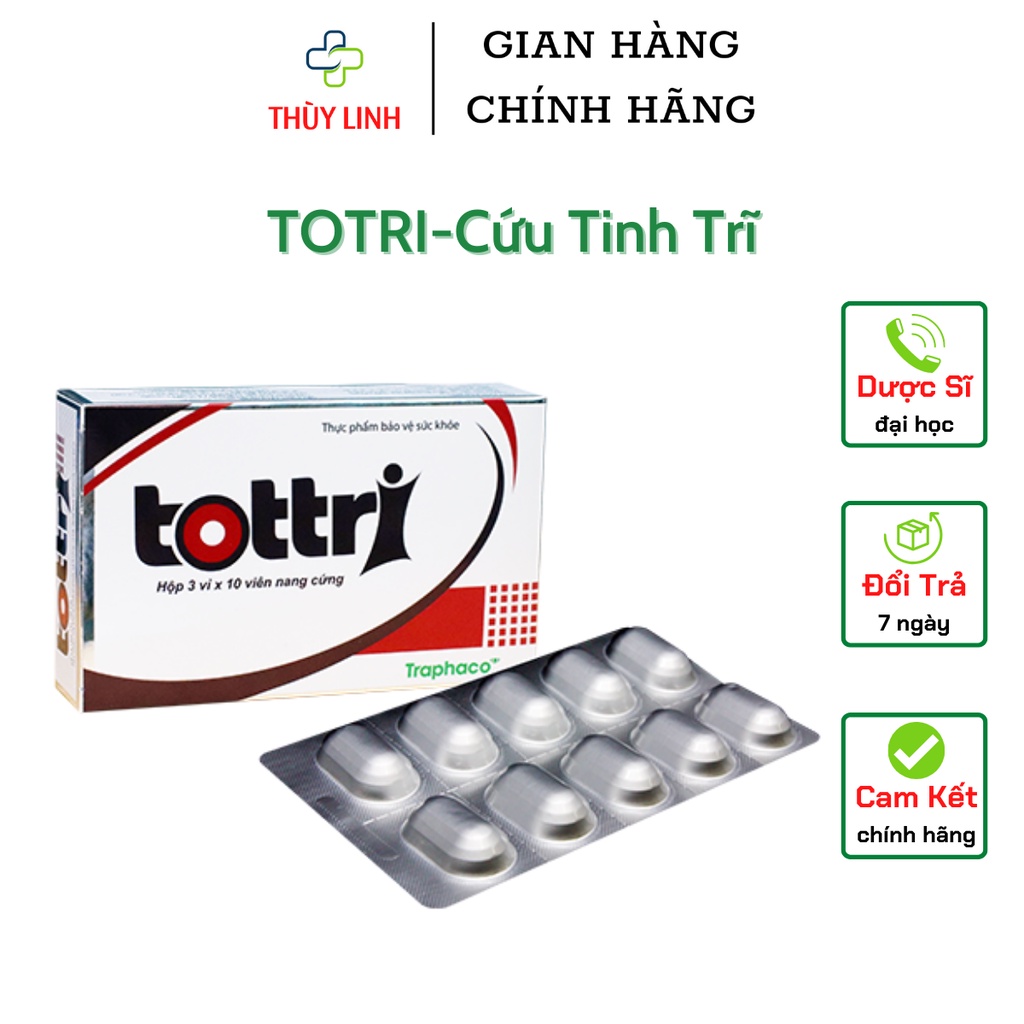 Totri Traphaco - Hỗ Trợ Giảm Búi Trĩ,Bền Vững Thành Mạch -Hộp 15 túi x 5g