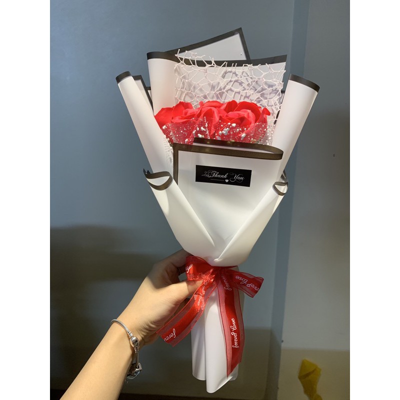 Hoa sáp bó 5 bông siêu xinh