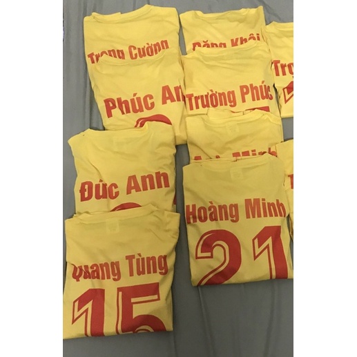Chi phí in tên lên áo