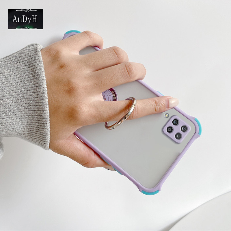 Ốp Lưng Chống Sốc Có Nhẫn Đỡ Điện Thoại Cho Samsung Galaxy A11 A12 4-corners | BigBuy360 - bigbuy360.vn