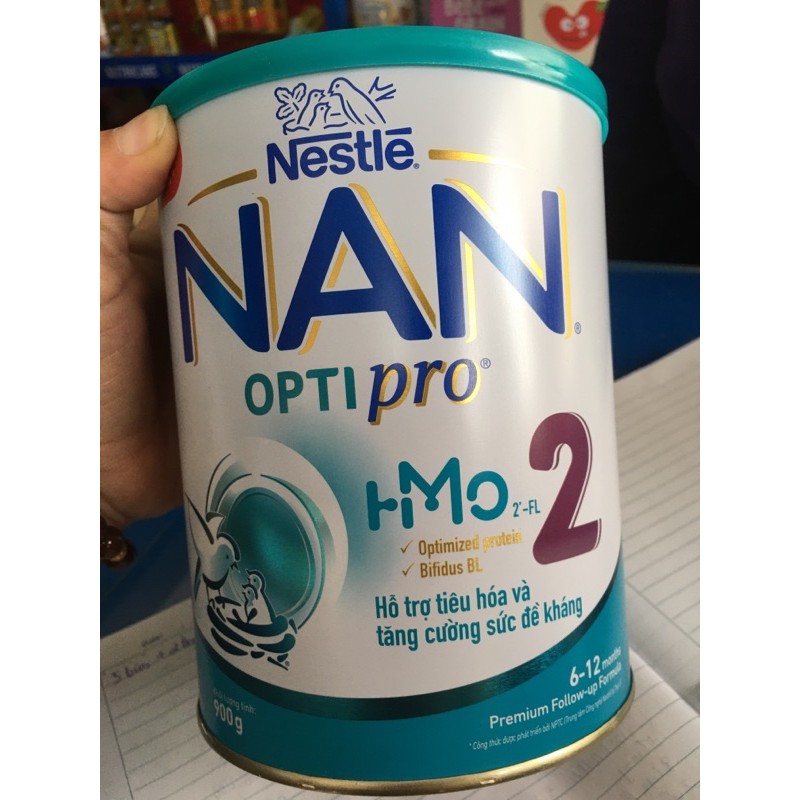 mẫu Mới  - Sữa Nan optipro 2 loại 900g.