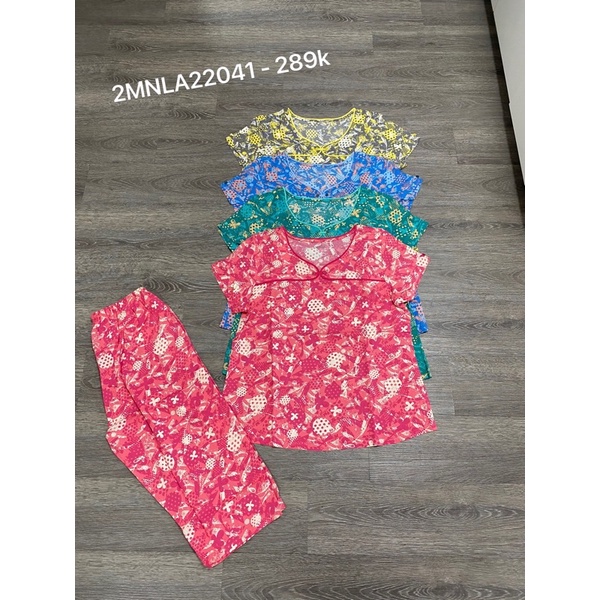 BỘ MẶC NHÀ WONNER 22041 CHẤT LIỆU LANH