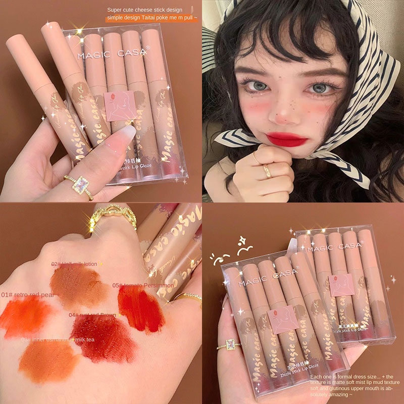 [Hàng mới về] Bộ son kem lì MAGIC CASA trắng da