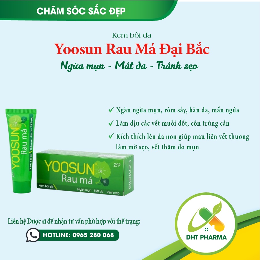 Yoosun Rau Má Đại Bắc (Hộp 1 tube 25g)