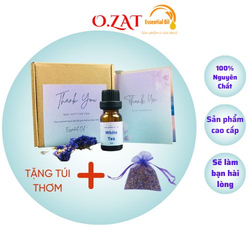 [NGUYÊN CHẤT] Tinh dầu trà trắng(white tea) cao cấp nguyên chất OZAT FOOD 10ml