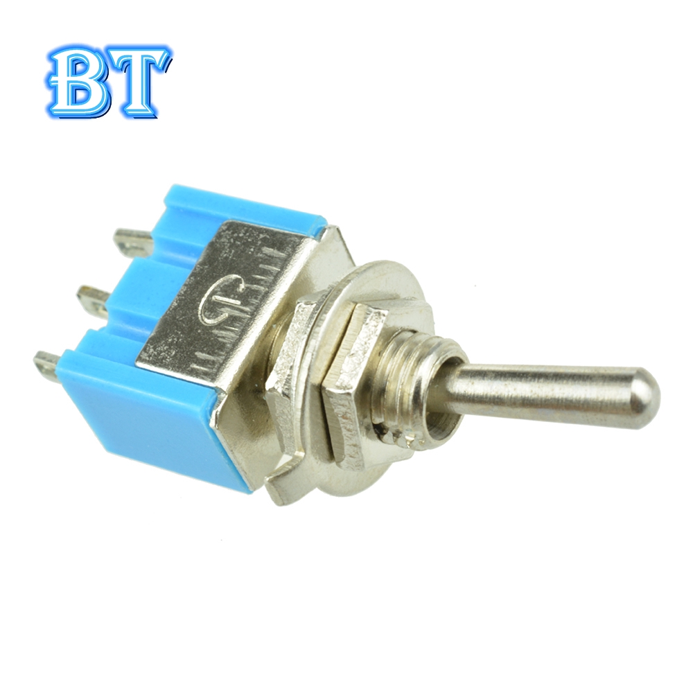1 Công Tắc Gạt 2 Chấu Mini 6A 125VAC SPDT MTS-102