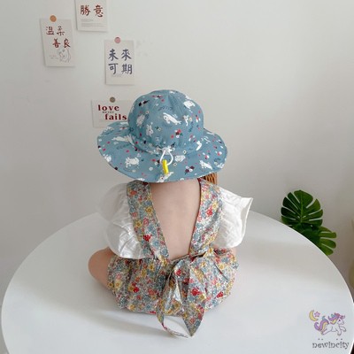 Nón Bucket Hoạ Tiết Hoạt Hình Phong Cách Hàn Quốc Thời Trang Cho Bé