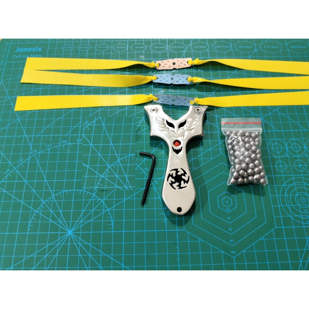 Ná Cao Su Inox Bóng Quỷ Cối Xay Gió 1 Ná 3 Dây 100 Bi