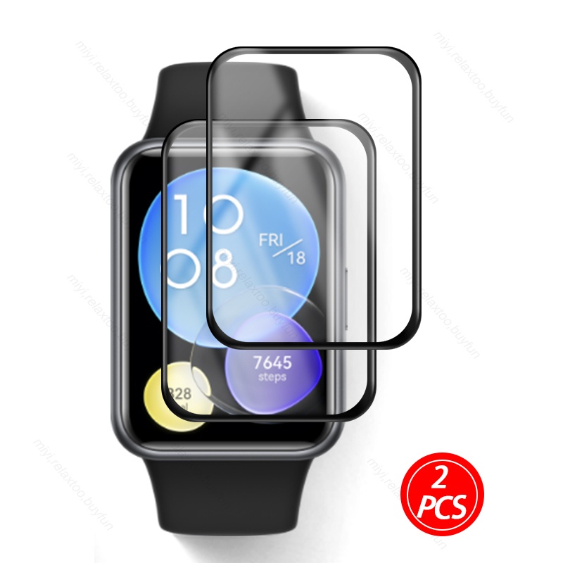 Miếng Dán Bảo Vệ Màn Hình Viền Cong 3D Cho Đồng Hồ Thông Minh huawei watch fit 2 Ốp