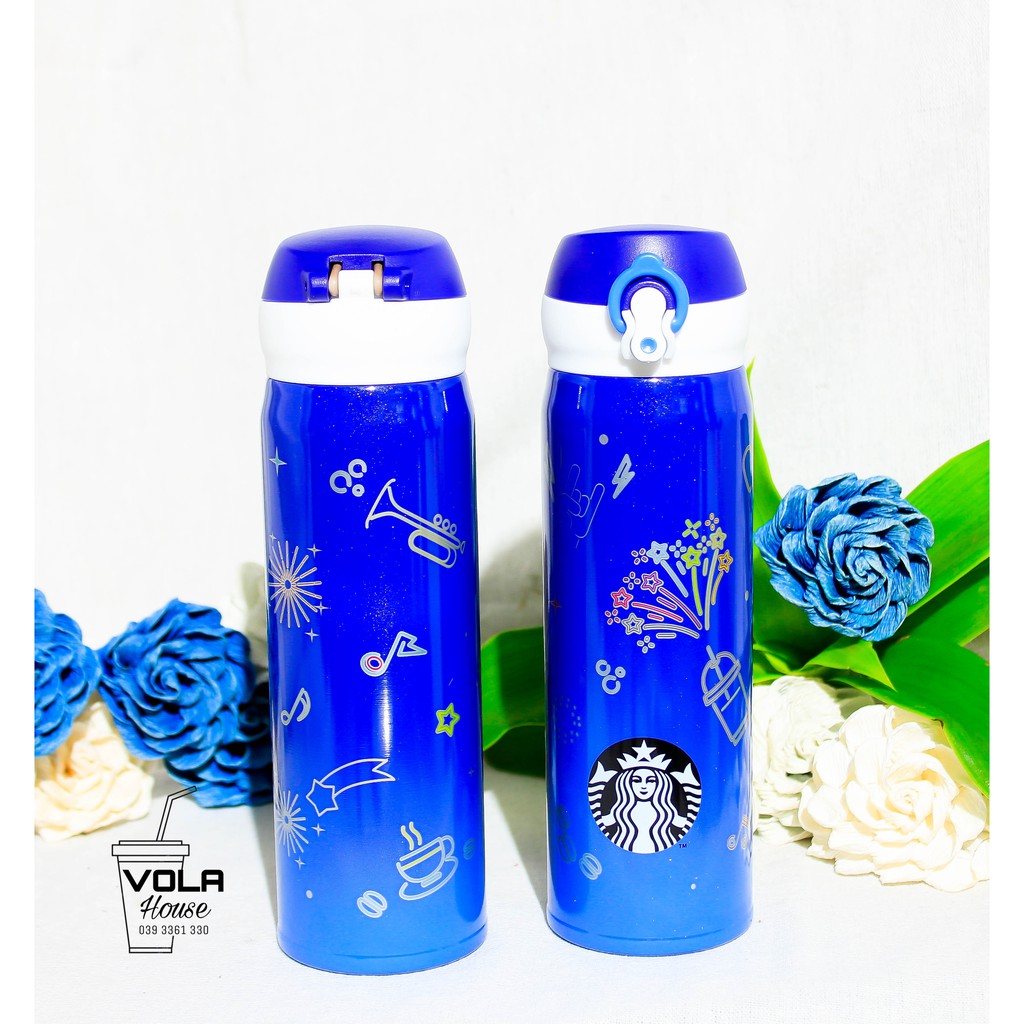 Bình giữ nhiệt chính hãng  Starbucks X Thermos : HANAI  Starbucks Firework /Grande/ Dung tích 473ml