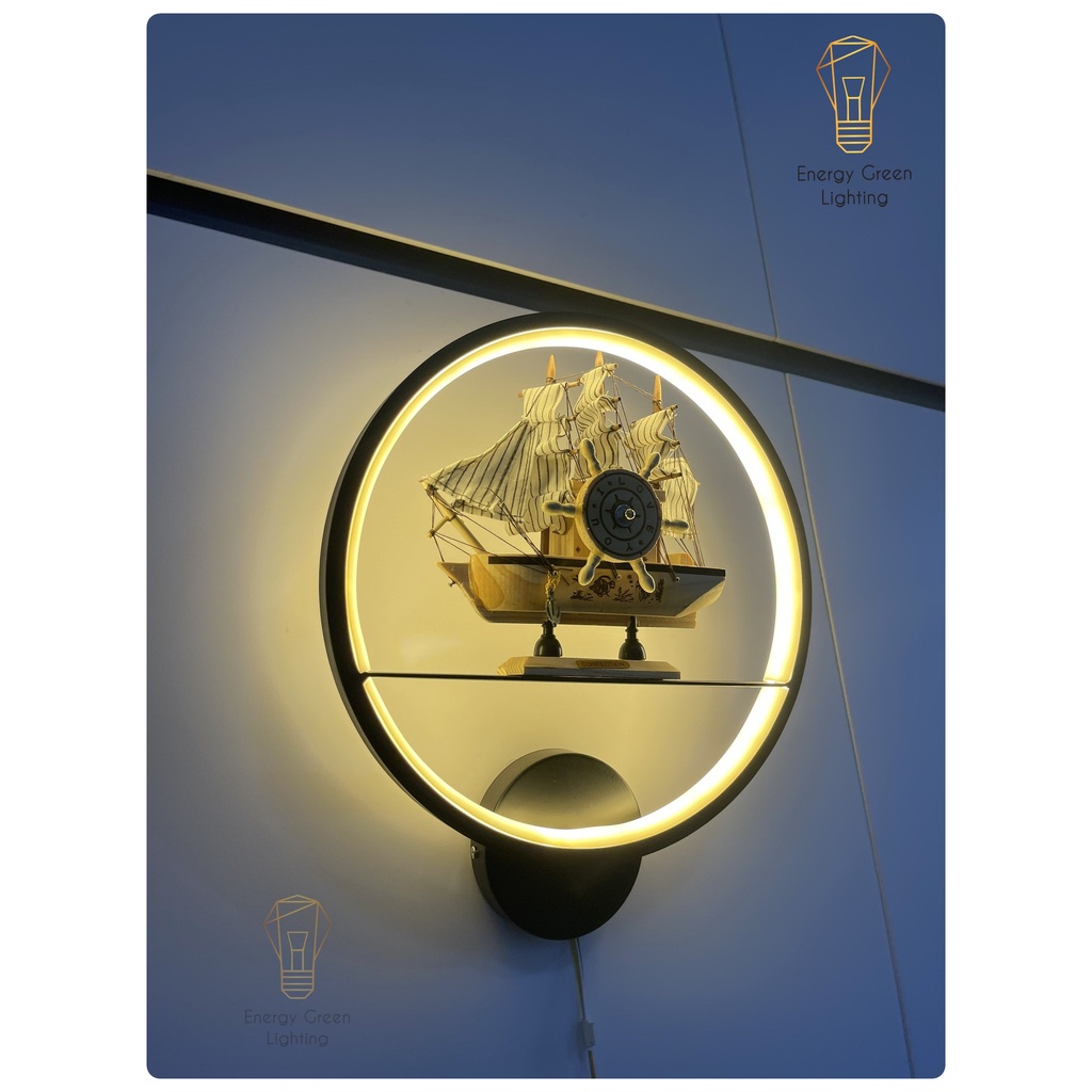 Nhiều Mẫu - Đèn Led Treo Tường Energy Green Lighting Hiện Đại Con Thuyền GT178 ,Cây Đàn GT180 - 3 Chế Độ Ánh Sáng