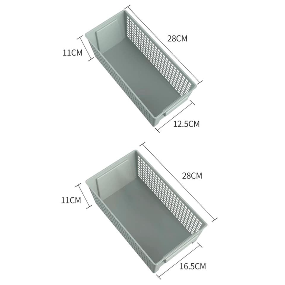 Rổ nhựa chữ nhật cao cấp Nhật Bản - Đựng đồ đa năng