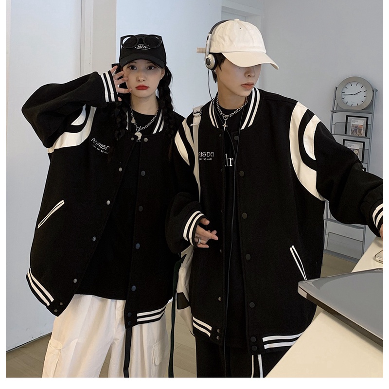 Áo Bomber phong cách Ulzzang Hàn Quốc tay dài cầu vai viền da trắng Givechy cá tính CoolZ C003 | BigBuy360 - bigbuy360.vn