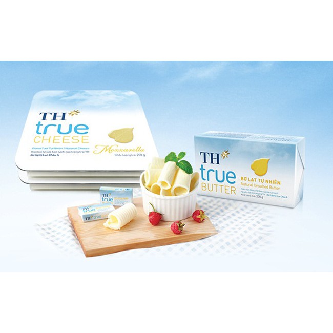 Bơ Lạt Tự Nhiên TH True Milk 200 gram