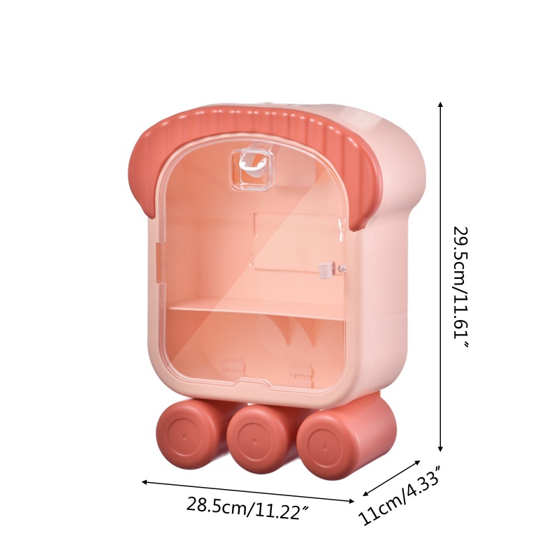 Giá Đỡ Bàn Chải Đánh Răng / Cốc Súc Miệng Gắn Tường Tiện Lợi