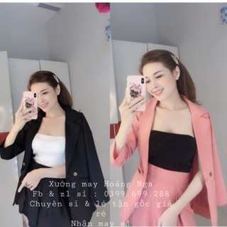 Set vest Ngắn 3 món