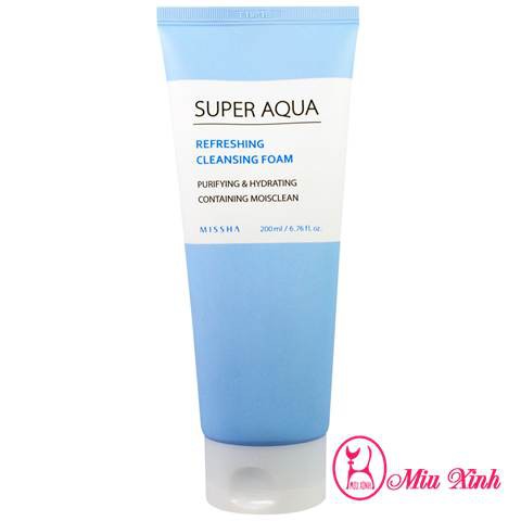 SỮA RỬA MẶT [MISSHA] Super Aqua Ultra Hyalon Foaming Cleanser 200ml