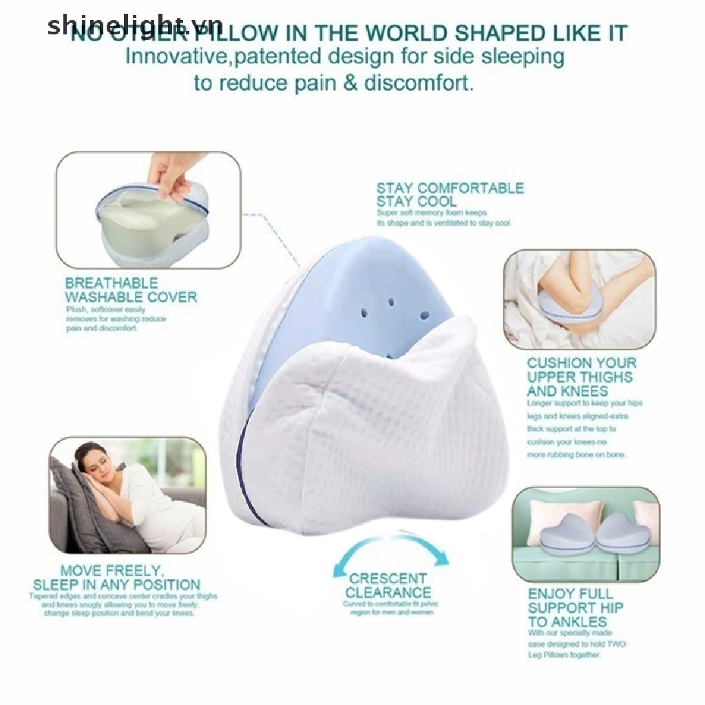 [shinelight] Gối Cotton Xốp Hoạt Tính Lót Chân / Lưng / Hông Giảm Đau Relif Bán Chạy [VN]