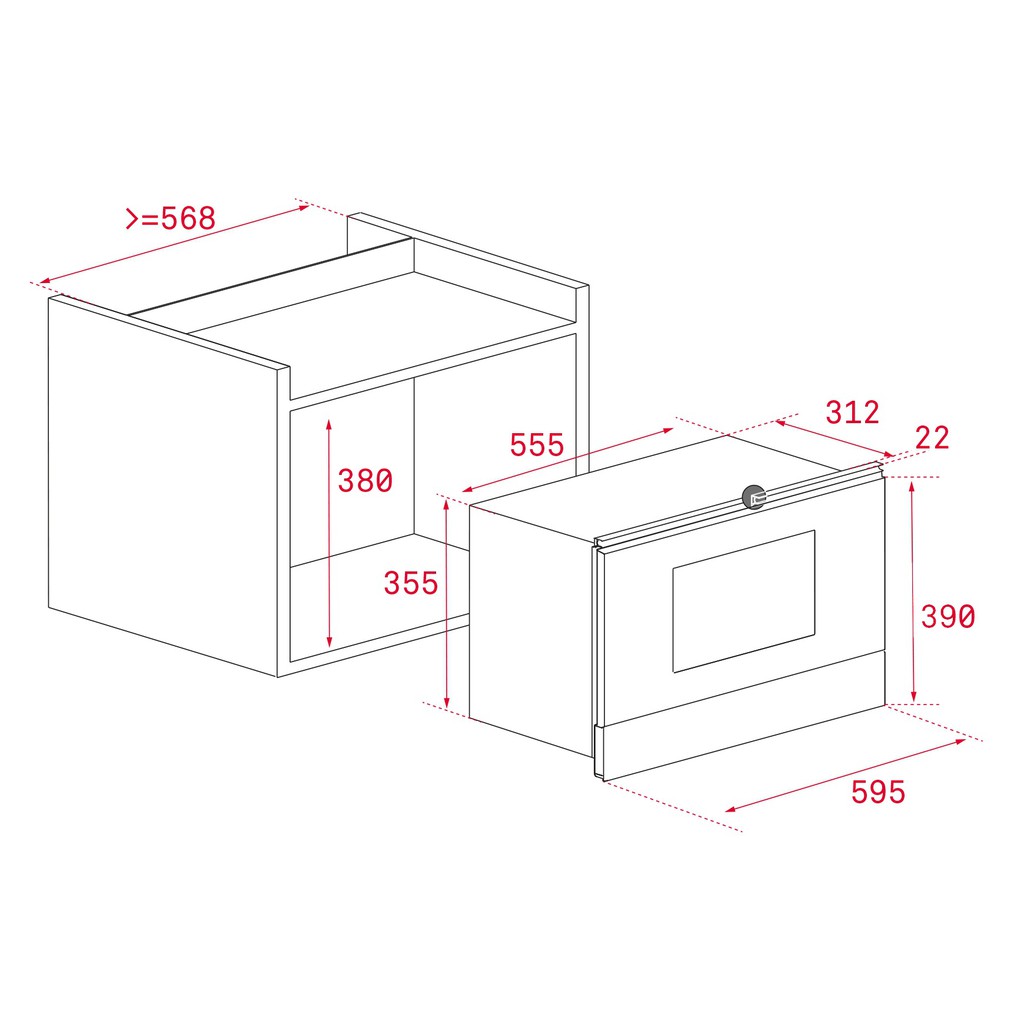 Lò vi sóng âm tủ Teka MS 622 BIS L nhập khẩu Bồ Đào Nha