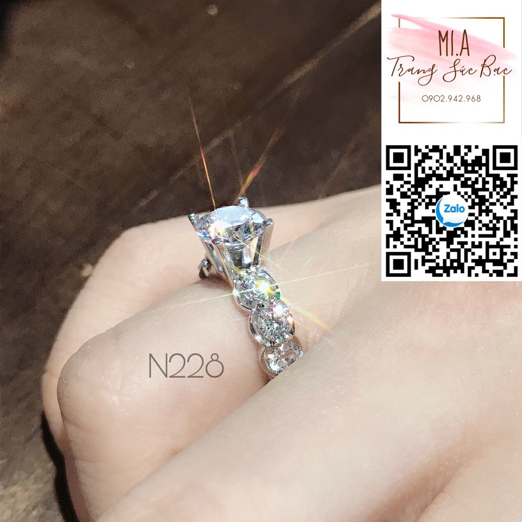 Nhẫn bạc Ý Italy S925 cao cấp xi Kim Mã N228