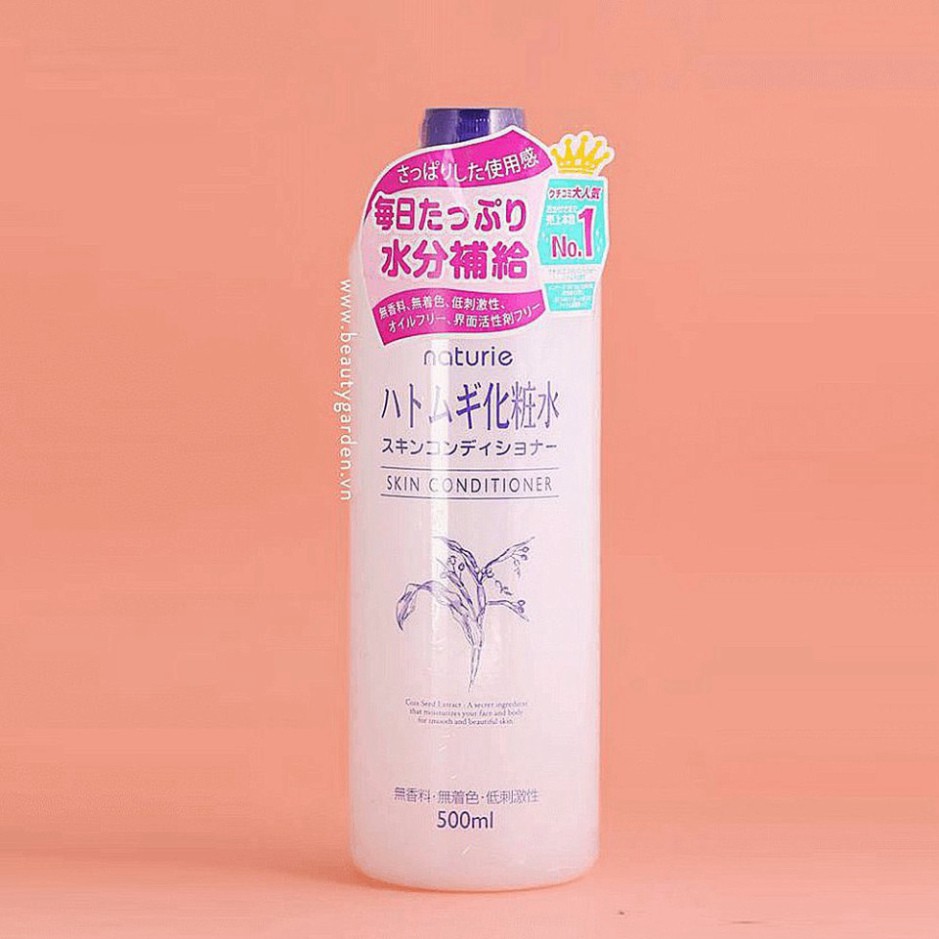 Lotion dưỡng ẩm Naturie Hatomugi Skin Conditioner Chai 500ml GE5
