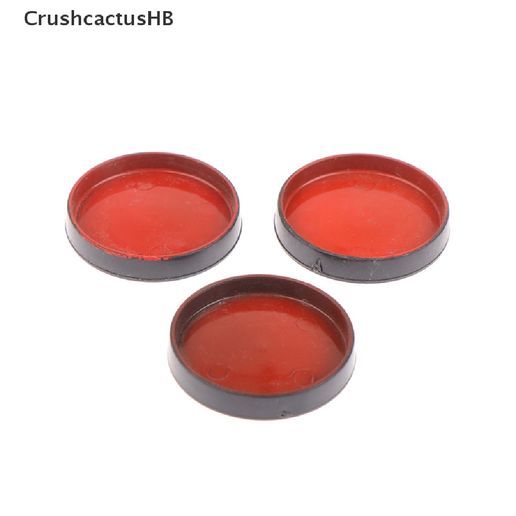 [CrushcactusHB] 3Pcs Miniature Doll house Dinner Plates Mini Sushi plate Food Dishes Tableware Hot Sell