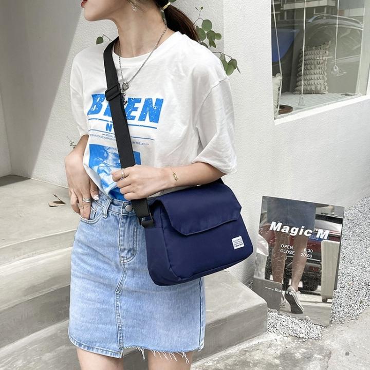 Túi đeo chéo nam mini vải canvas bền bỉ phong cách unisex Hàn Quốc TC87