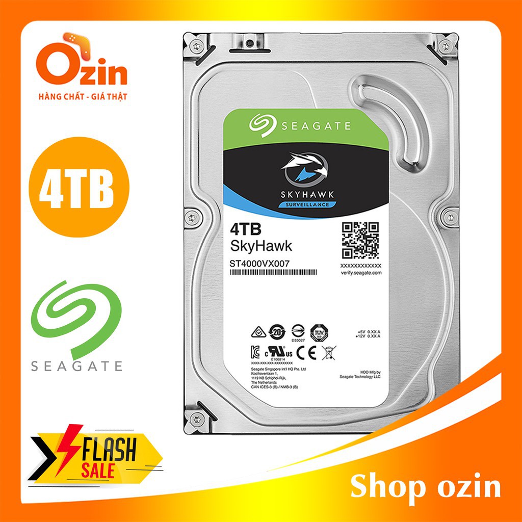 [RẺ VÔ ĐỊCH] Ổ cứng máy tính Seagate Skyhawk 6TB 4TB 2TB - Chuyên dụng camera 95