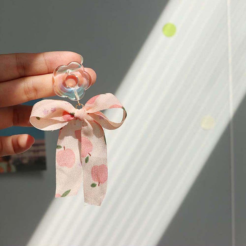 Đôi Khuyên Tai Dáng Dài Trang Trí Nơ Ruy Băng Dài Thời Trang Cho Nữ