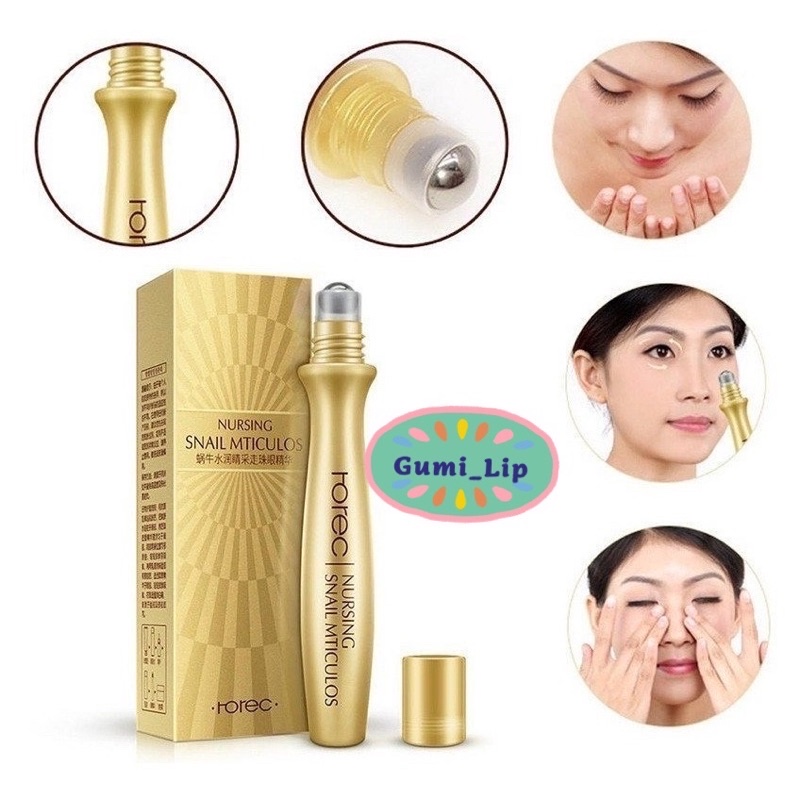 Lăn Mắt Tinh Chất Ốc Sên Rorec Snail Mticulos 15ml