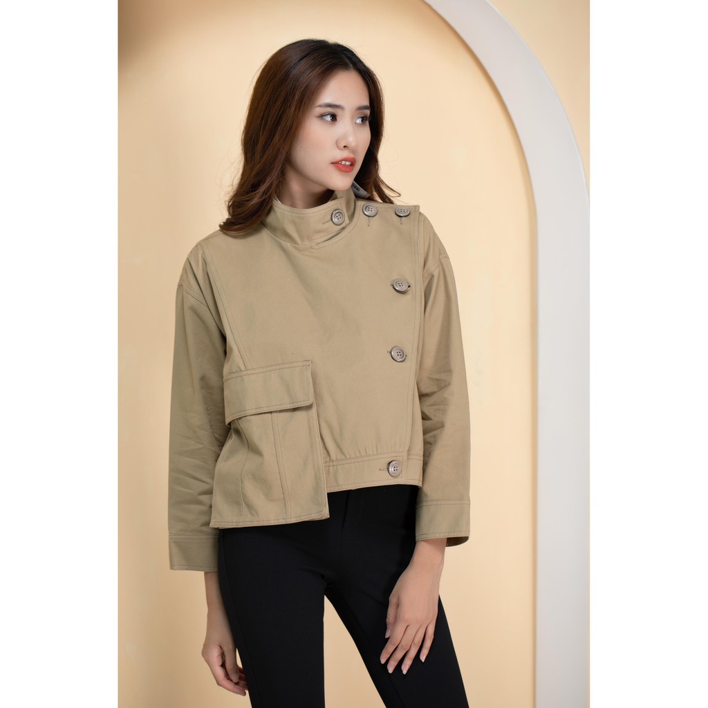 Áo khoác kaki nữ khuy vai A956 NỮ TNG