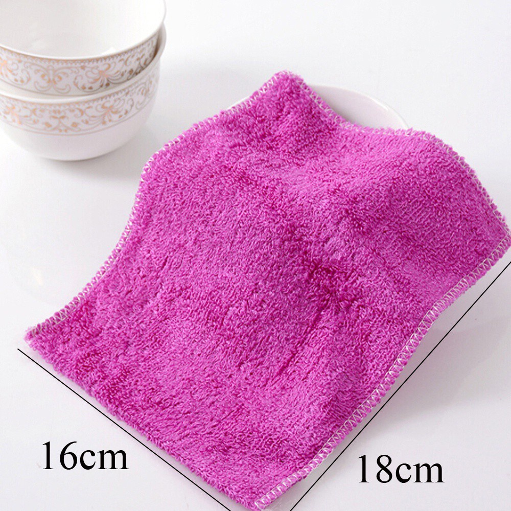 FUTURE 1/5PCS Magic Scouring Pad Household Washing Towel Cleaning Rags Kitchen &amp; Dinning Bamboo Fiber Anti-grease Home &amp; Living Dish Cloth