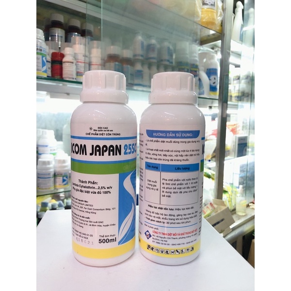 Combo 2 chai chế phẩm diệt muỗi ICOM JAPAN 25SC - 500ml
