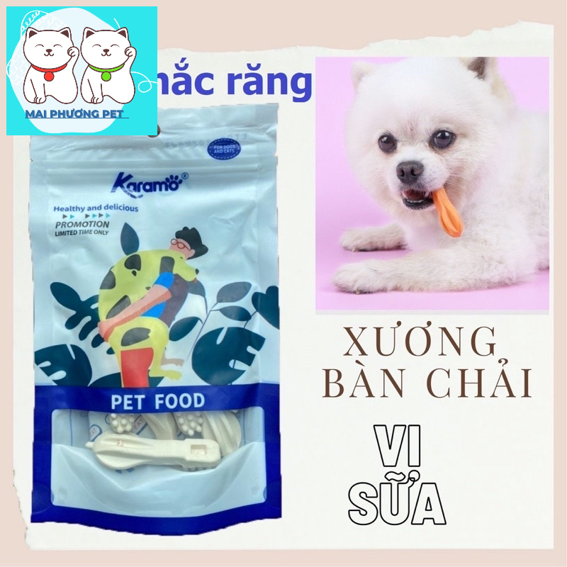 Xương Gặm Orgo Sạch Răng Thơm Miệng Cho Chó (xương bàn chải) tiện dụng cho thú cưng tại gia