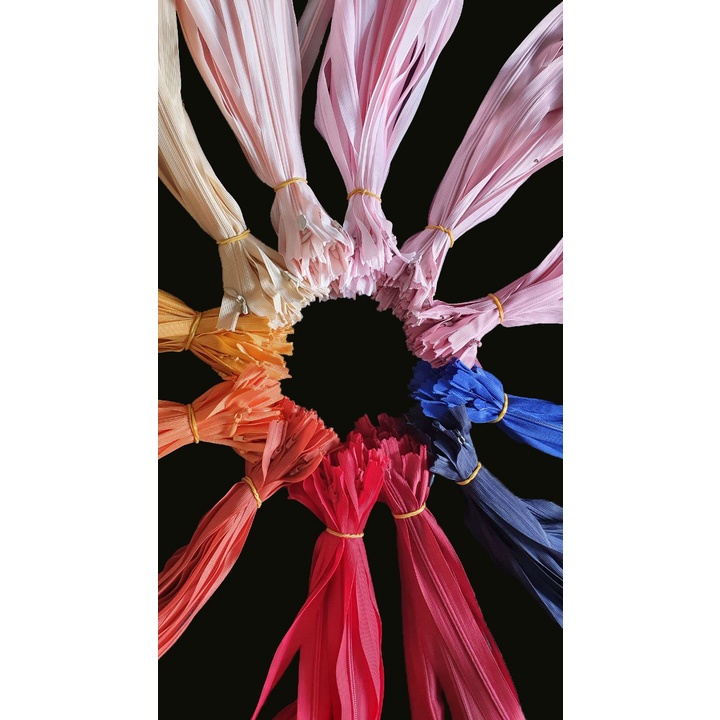 Dây kéo giọt nước đủ màu dài 25/40/50/60cm