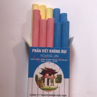 10 hộp Phấn màu Thạch Cao không bụi.(10 viên/hộp)