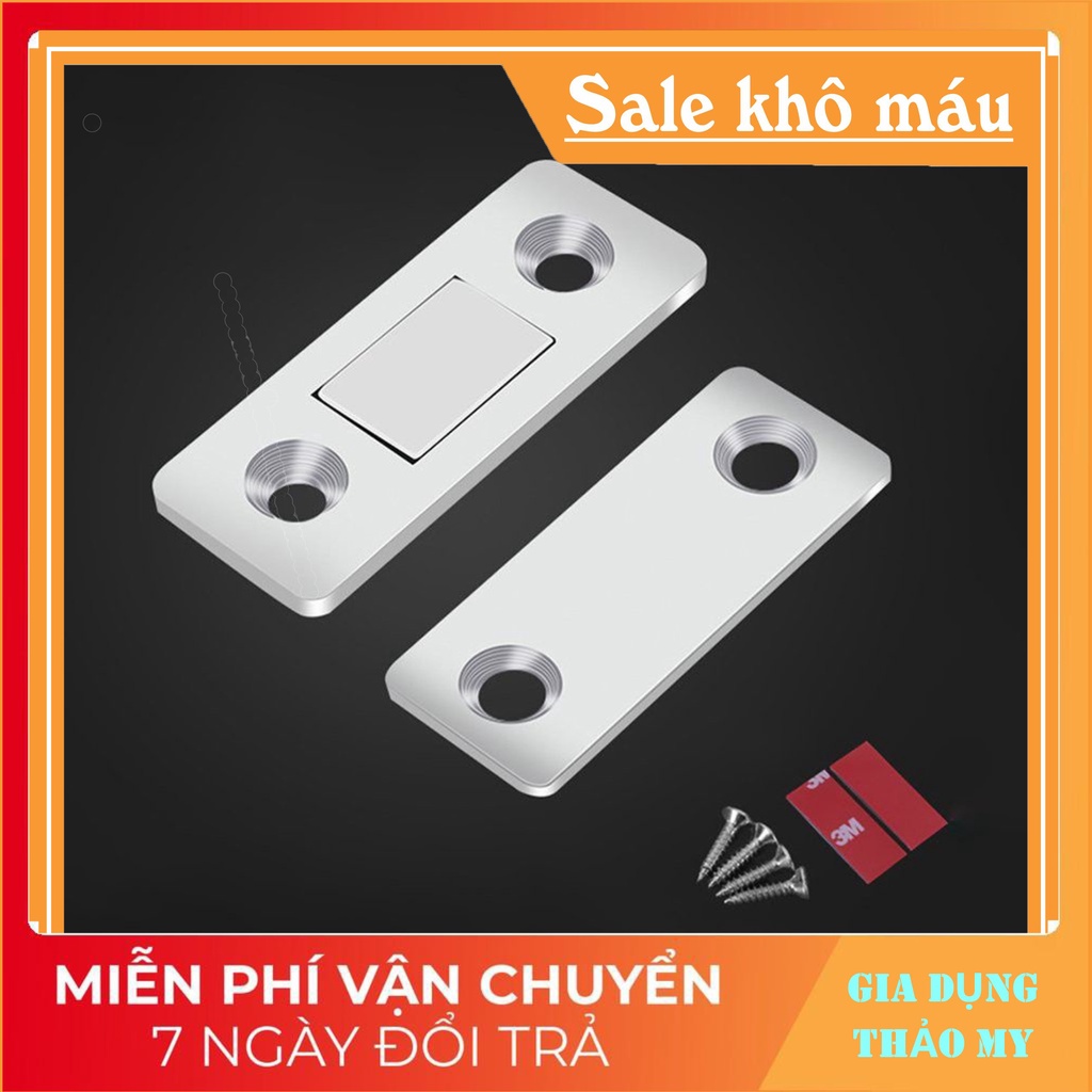 Bộ nam châm gắn cửa tủ thông minh tự động đóng cửa, lắp đặt dễ dàng, từ tính mạnh mẽ, phù hợp với cửa tủ, cửa sổ