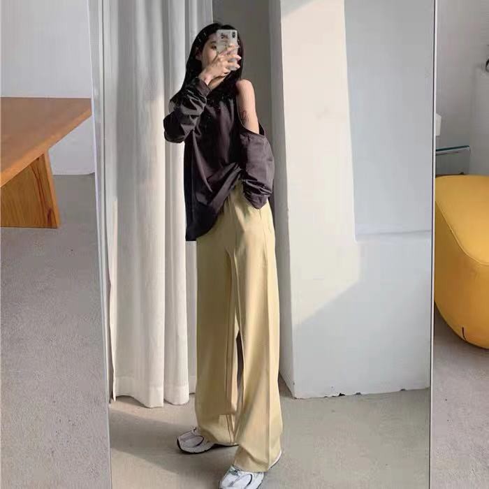 Jennie blackpink Áo Nữ Tay Dài Hở Vai Thời Trang Hàn Quốc