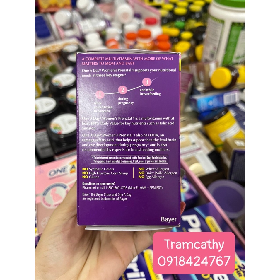 One A Day prenatal multi dha viên uống cho trước sinh , trong sinh và cả sau sinh