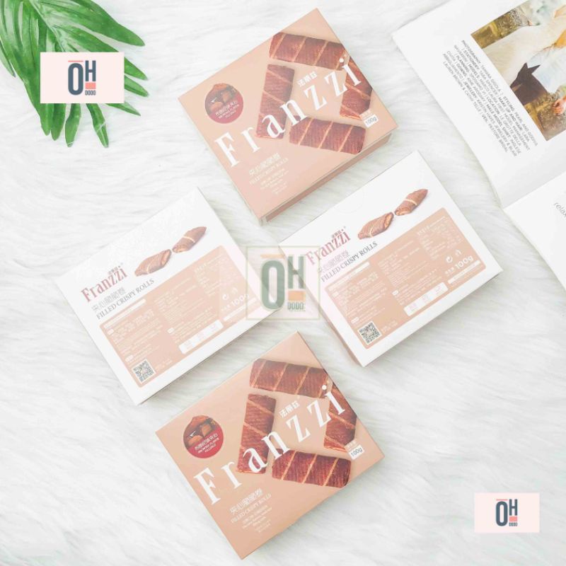 Bánh franzzi quế nhân tiramisu, phô mai dâu, sữa đậu nành, socola 100g
