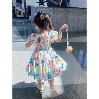 Đầm tranh phong cảnh cho bé gái (10-30kg)