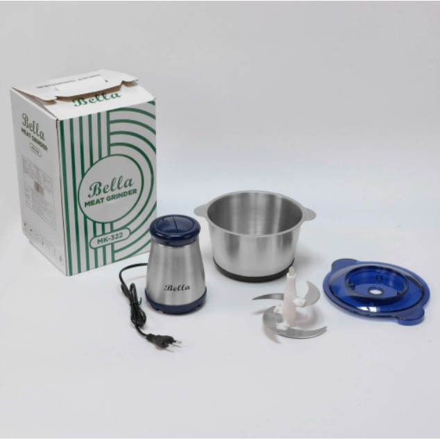 Máy Xay Thịt Bella MK322 Dung tích 1.8 Lít đa chức năng tiết kiệm thời gian nấu, bảo hành 18 tháng
