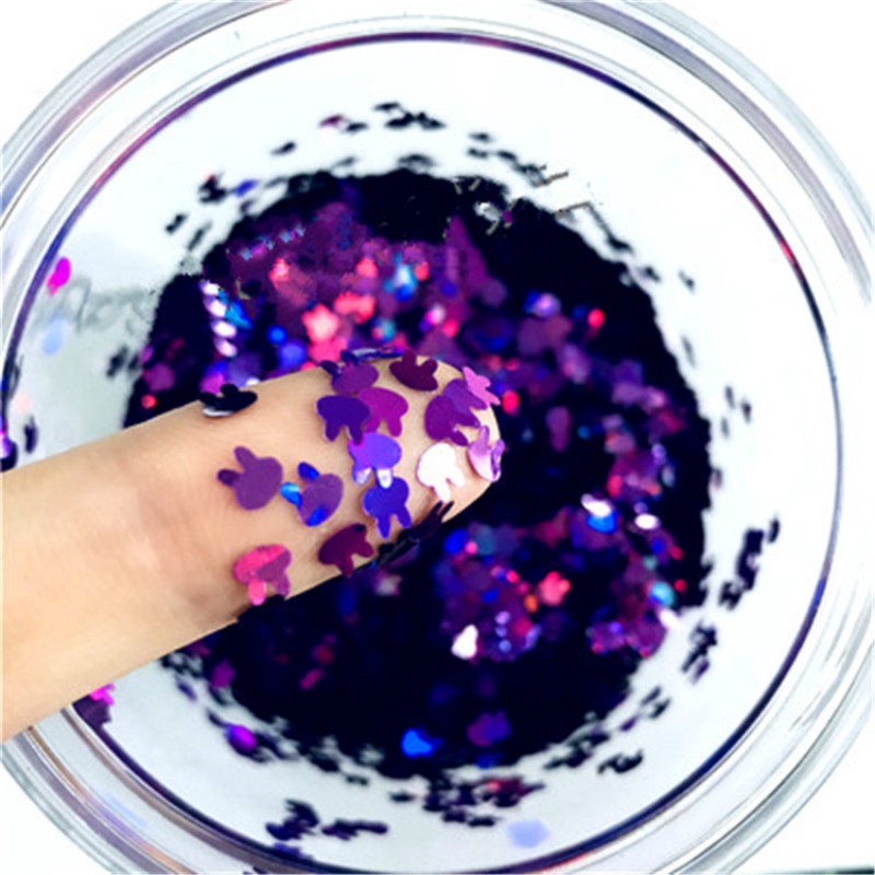 [Hàng mới về] 10g hạt kim sa hình thỏ siêu mỏng 4mm