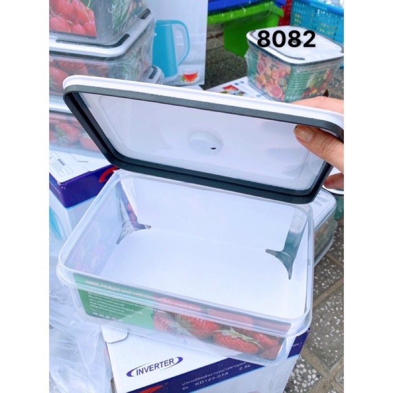 Bộ 5 Hộp Nhựa Đựng Thực Phẩm Để Tủ Lạnh, Bảo Quản Hạn Chế Mùi Hôi - Gọn Nhẹ Thích Hợp Mang Đi Dã Ngoại