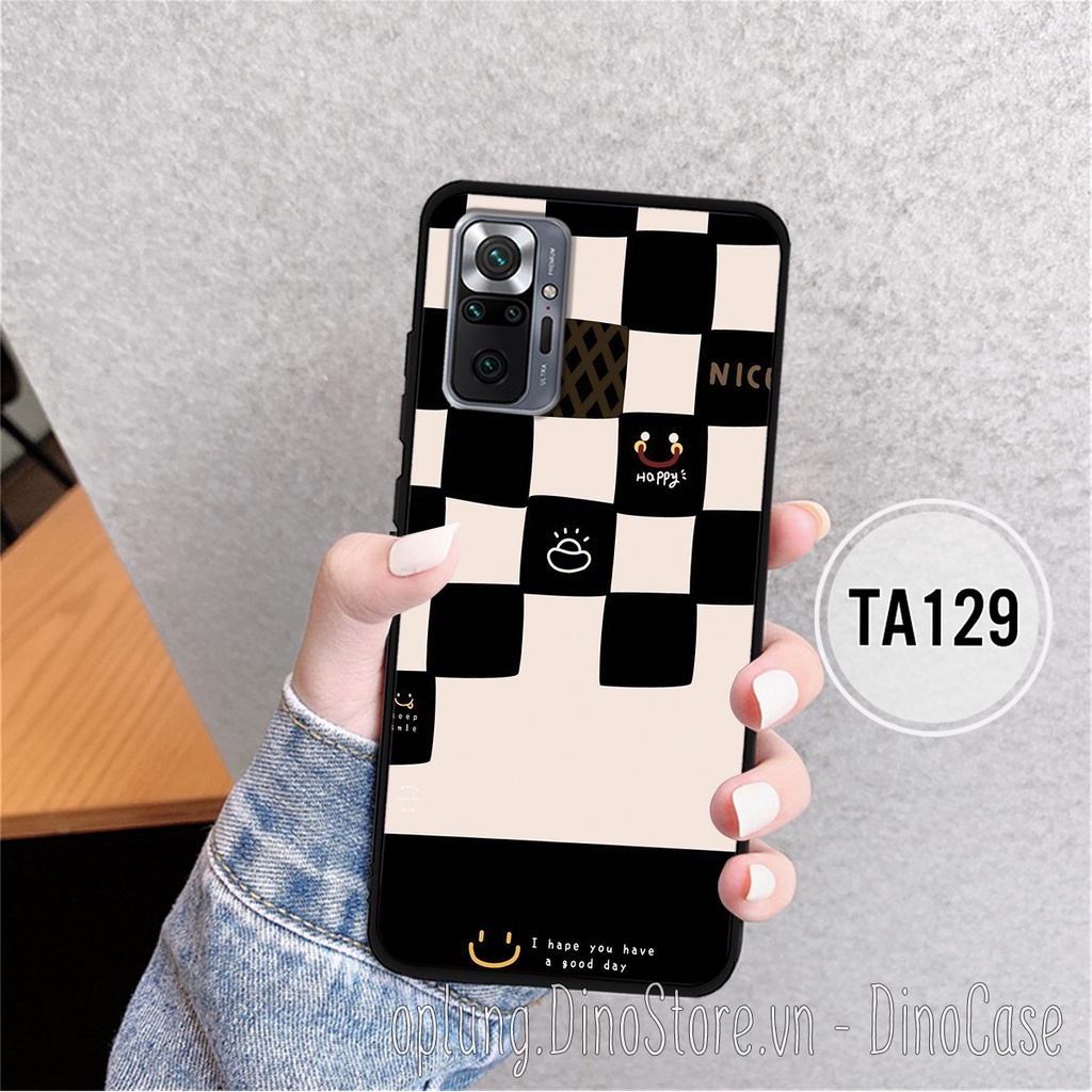 Ốp lưng Xiaomi Redmi 10/Redmi Note 10 4G/Note 10 5G/Note 10s/Redmi Note 10 Pro in hình họa tiết kẻ Caro bảo vệ camera.