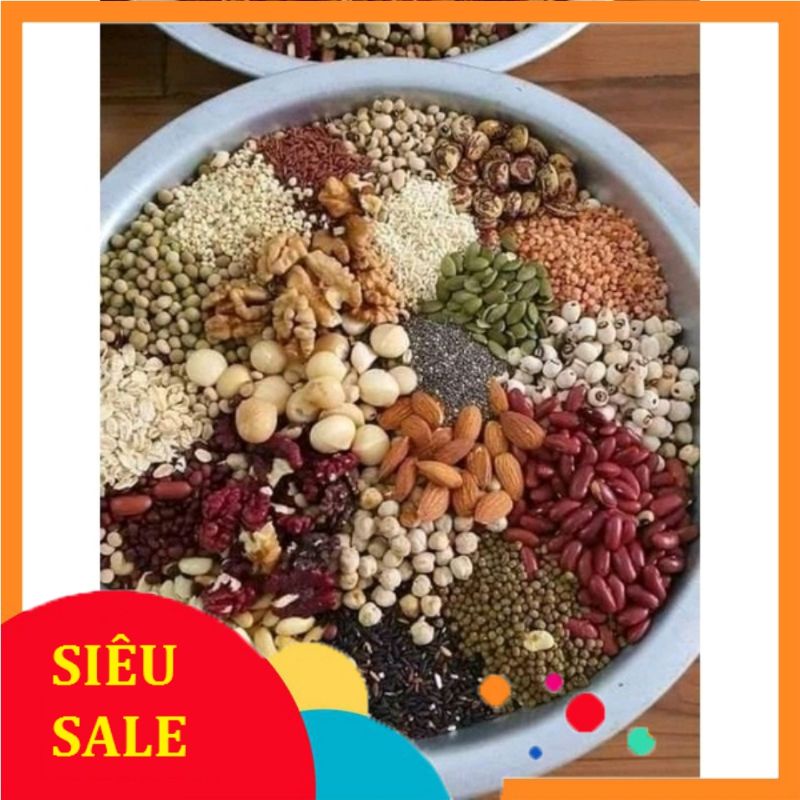 Bột ngũ cốc 17 loại hạt,500g, thơm ngon, nhà làm, giá rẻ